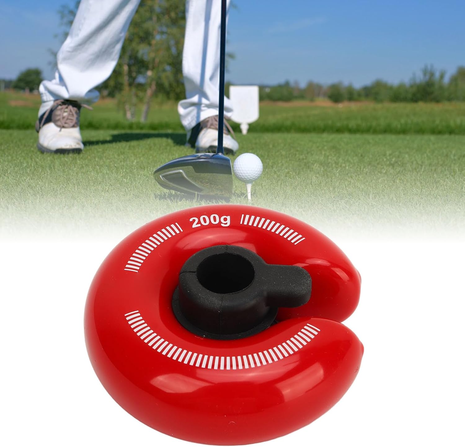 Golf Weight Rings, Golf Swing Weight Ring Red Scratch Golf Weights Swing Compact Golf Swing Trainer Ring for Training