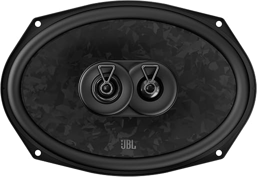 JBL Stage3 968MF 6x9 in / 15x23 cm 3-Way Oval Coaxial Car Speakers | 80 W RMS / 640 W Peak, 92 dB, 4 Ohms, 40 Hz-20 kHz - Plus One Fiberglass Cone - Dual PEI Tweeter - Sold as Pair