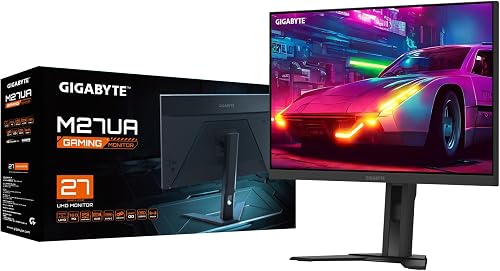 GIGABYTE M27UA 27" Moniteur de Jeu UHD - 3840 x 2160, 160Hz, 1ms, 400 CD/m², FreeSync Premium, HDR prêt, HDMI 2.1, DisplayPort 1.4 - 5