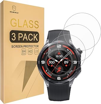 Mr.Shield Tempered Glass Screen Protector compatible with OnePlus Watch 3