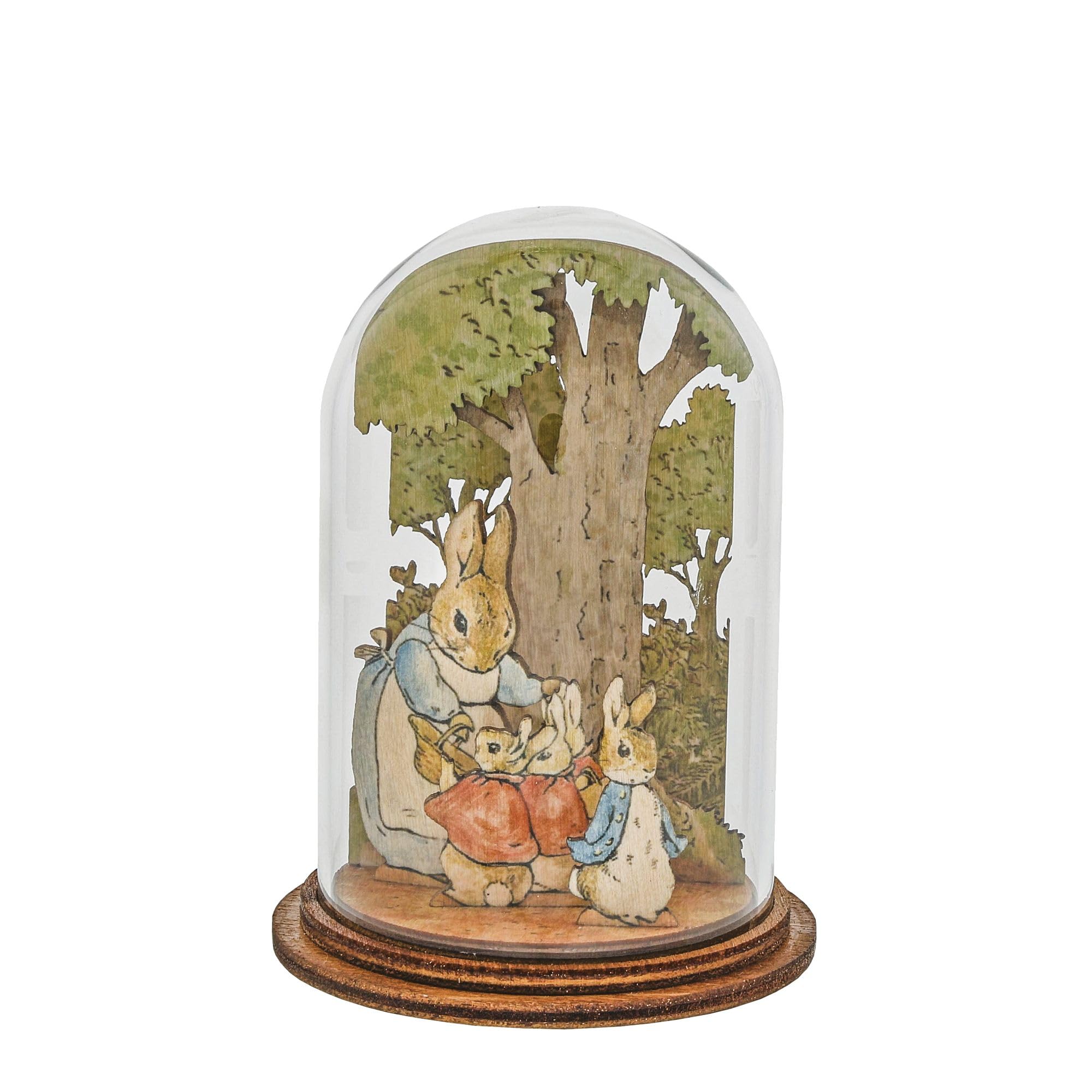 Enesco Multicolor Beatrix Potter Mrs Rabbit Wooden Figurine Wooden Figurine