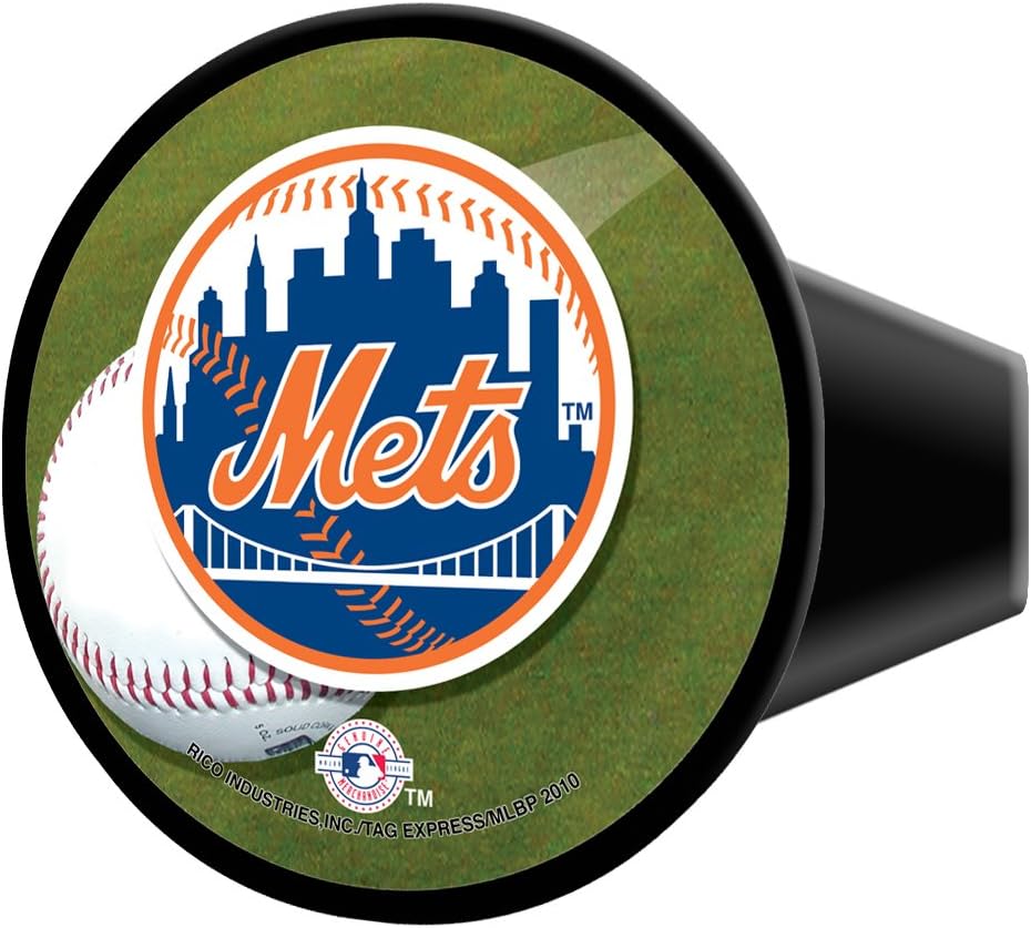 New York Mets Baseball Heavy Duty ABS Plastic Trailer Hitch Cover - no Hitch pin Required