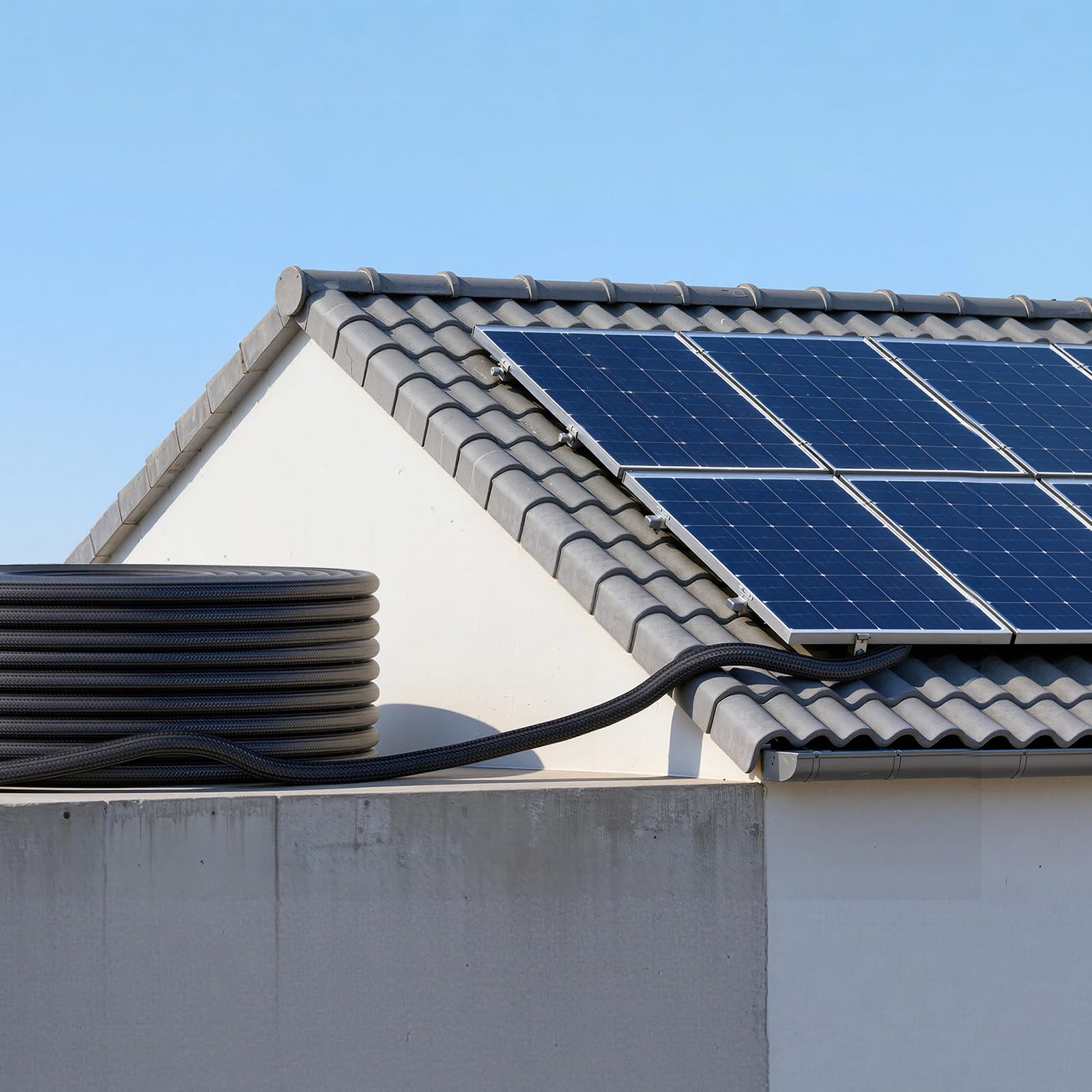 VEVOR Cavo di Prolunga per Pannello Solare Lunghezza 30,48 m Calibro 10 AWG, Cavo per Sistema Fotovoltaico con Guiana Protettiva Ignifuga Impermeabile IP67 Prolunga con Connettore per Camper Barche