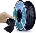 ZIRO TPU Filament 1.75mm 95A Flexible Filament for 3D Printer 0.8kg Spool, Dimensional Accuracy +/- 0.03mm, TPU Black