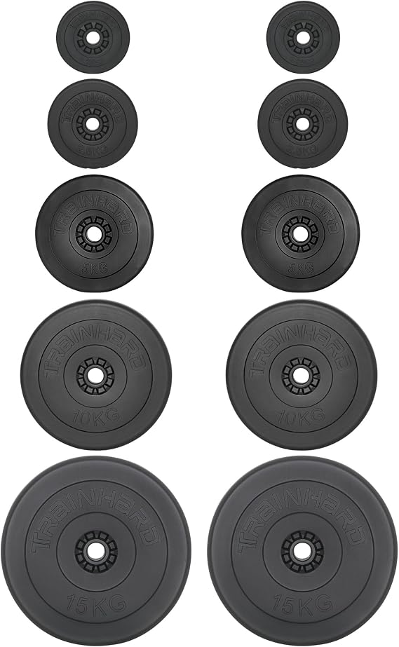 25 kg - 110 kg Dumbbell Set Barbell Bar with Weights Weight Plates