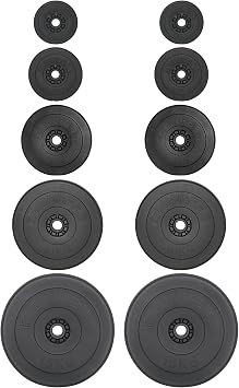 25 kg - 110 kg Dumbbell Set Barbell Bar with Weights Weight Plates