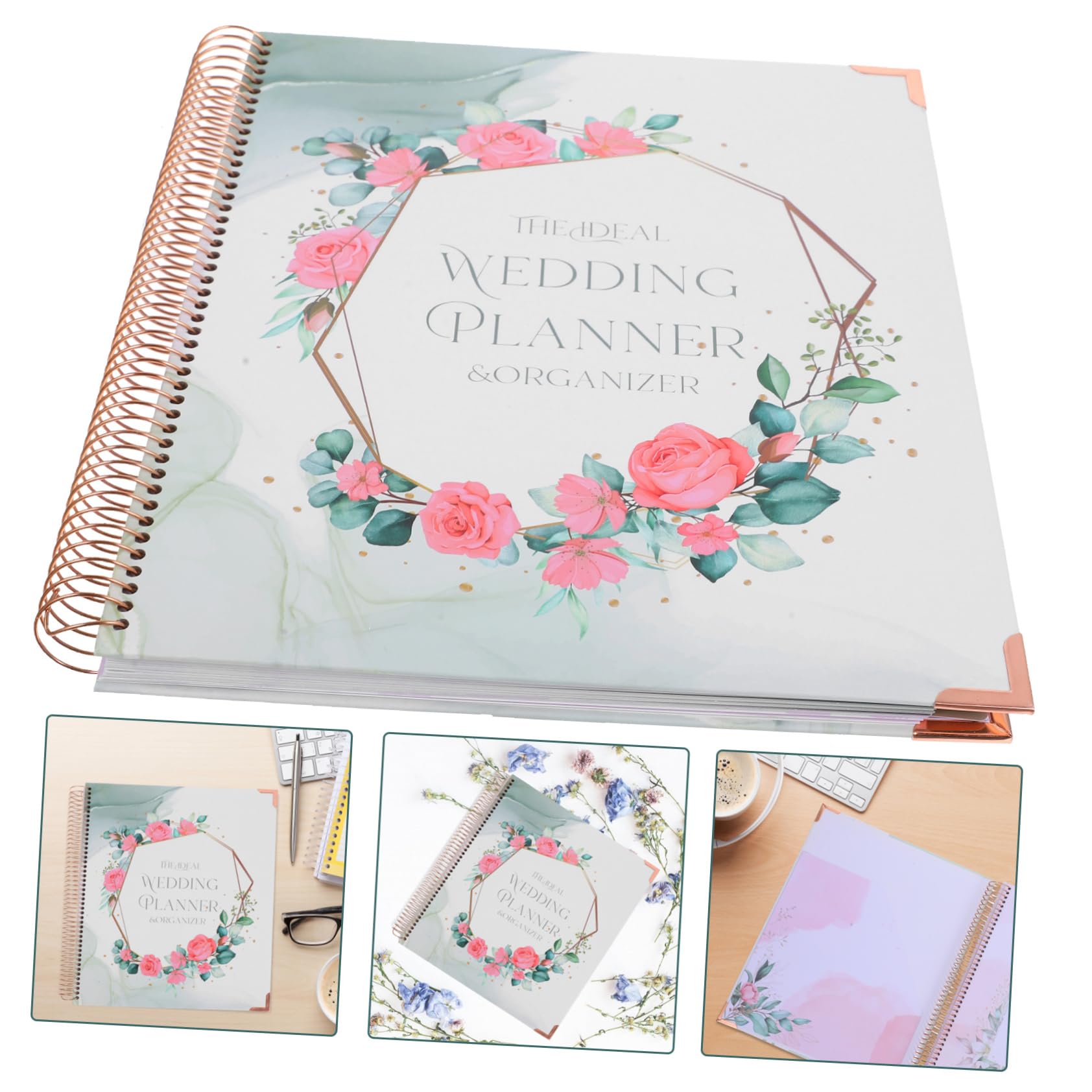 Operitacx Hochzeitsplaner Buch mit Hochzeitscheckliste Notizbuch Design und Detailliertem Zeitplan für Hochzeitsplanung und Verlobung Papier