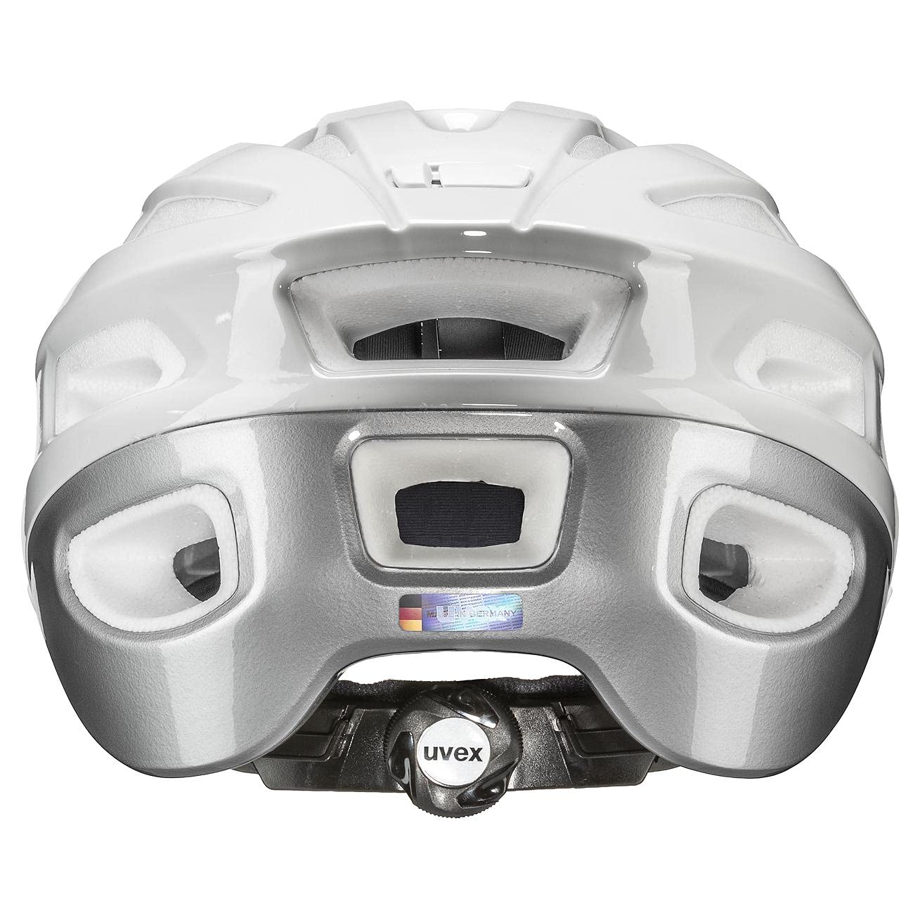 uvex True Damen-Fahrradhelm, White-Silver, 55-58 cm | individuelle Größenanpassung