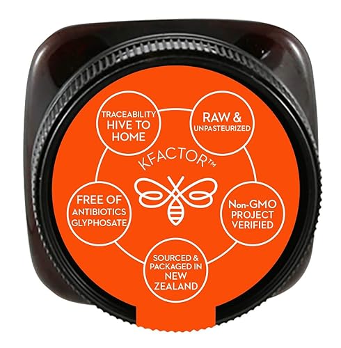 Miniatura 3 de Wedderspoon Raw Premium Manuka Honey KFactor 16+, 17.6 onzas y gotas de miel de manuka orgánica, jengibre + equinácea, sin pasteurizar, miel