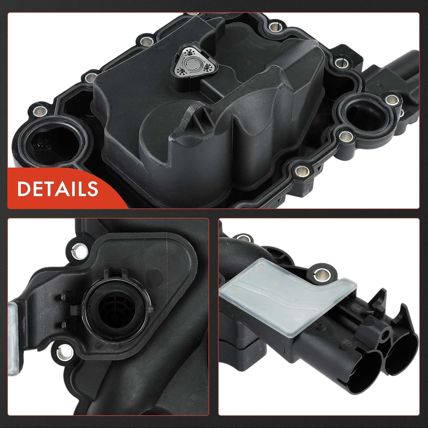 A-Premium Engine Crankcase Vent Valve Oil Separator Compatible with Audi A6 Quattro 2009-2012, A7 Quattro 2012-2012, Q7 2011-2013, S4 2010-2012, S5 2010-2012 & Volkswagen Touareg 2011-2015, 3.0L