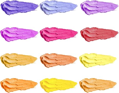 Vista 42 de qianshan Juego de 12 colores pasteles suaves al óleo, no tóxicos, textura suave, colores vibrantes y cremosos, suministros de arte para artistas