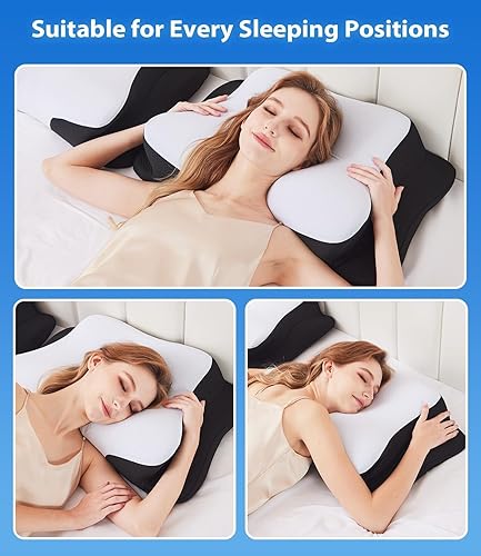 Miniatura 9 de SUPA MODERN Two-Sided Cooling Pillows Queen Size 2 and Cooling Cervical Neck Pillow Queen Size 1