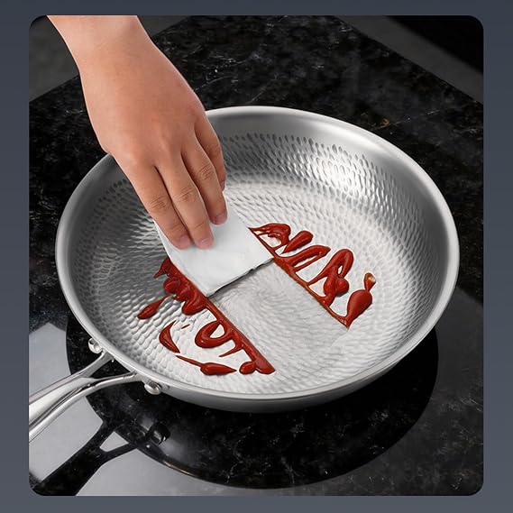 Titanium Pan Pro Multifunctional Scratch-Resistant Pans,20-28cm Non Stick Frying Pan,Even-Heating Multipurpose Cookware for Induction Cooktop Electric Stove 20cm