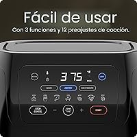 Vista 5 de CHEFMAN Freidora de aire digital multifuncional+ asador, deshidratador, horno de convección, 17 ajustes preestablecidos de pantalla táctil