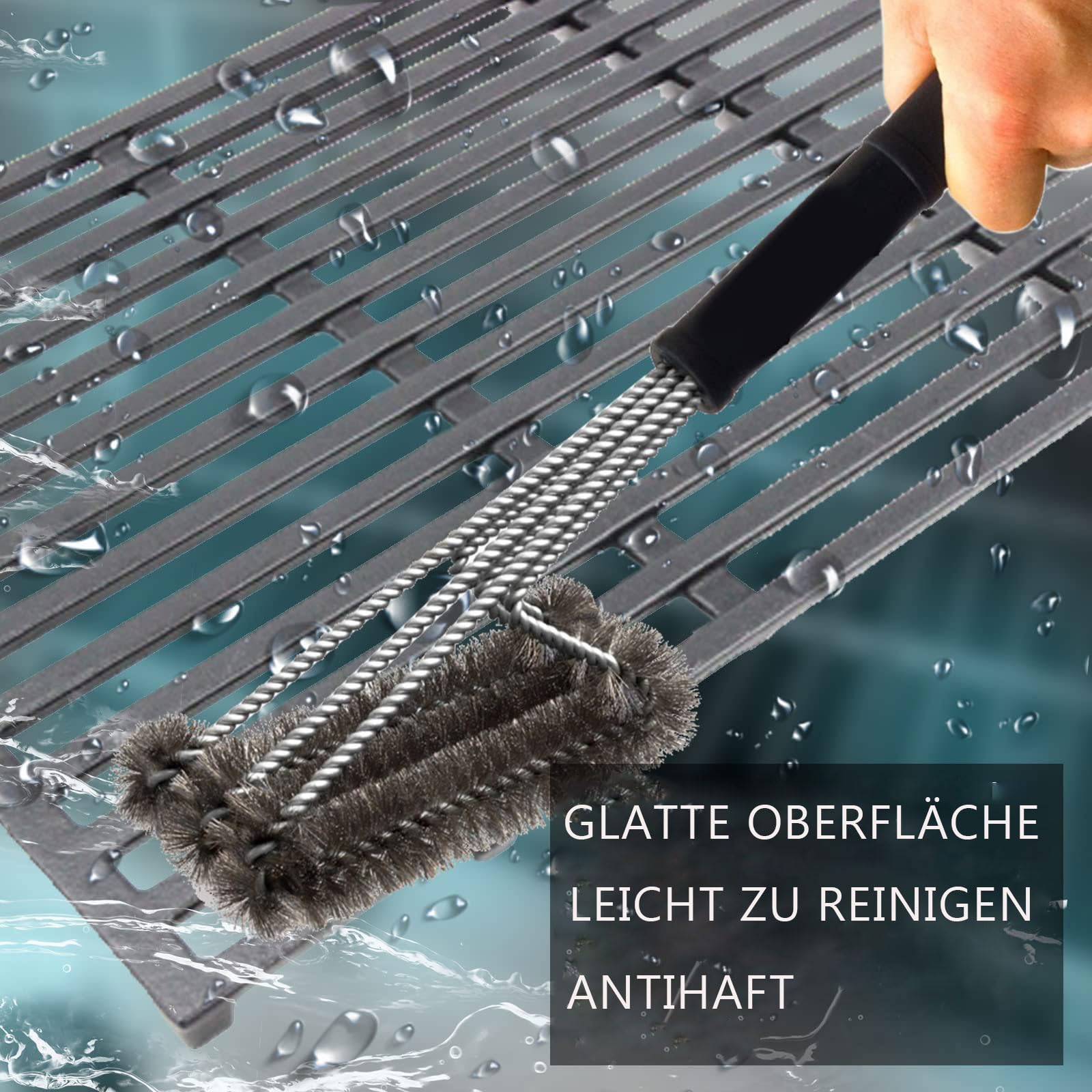 MGiessca 7638 Grillrost für Weber Spirit 300 Series, 44,5 x 30 cm Gussrost für E310 E320 E330 SP310
