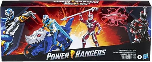 Power Rangers Hasbro Dino Fury Face Off Pack Blue Ranger + Cycle & Lord Zedd