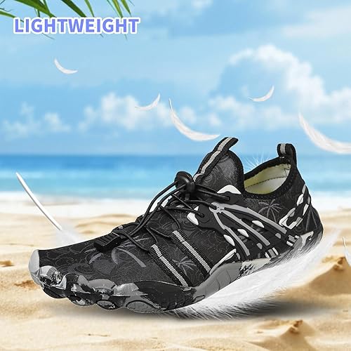 Miniatura 5 de Zapatos de playa y piscina de secado rápido, sin cordones, para mujeres y hombres, para surf, yoga y deportes acuáticos