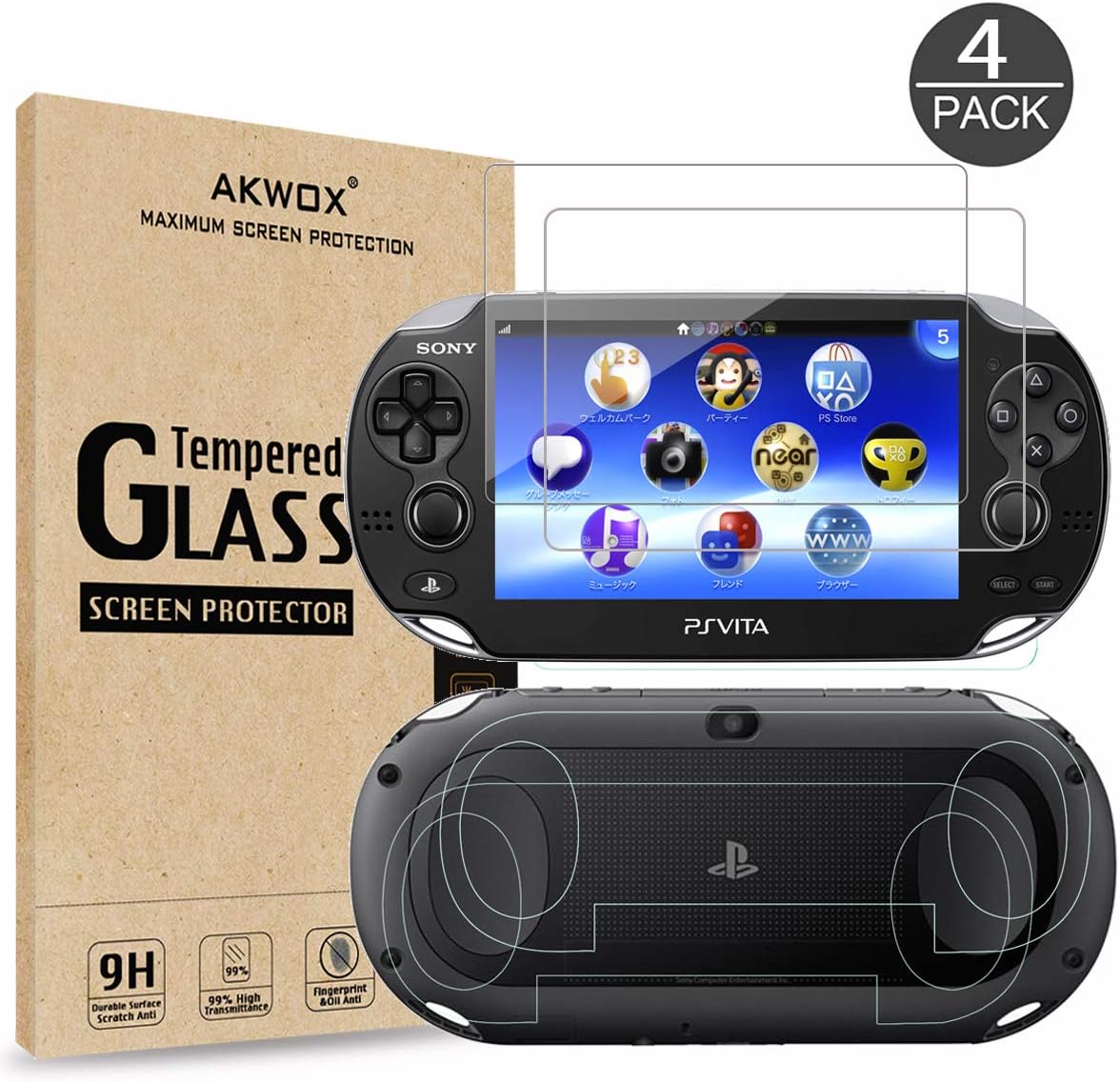 Pack Of 2 Screen Protector For Ps Vita 00 Akwox Premium Hd Clear 9h Tempered Glass Screen Protective Film For Sony Playstation Vita Psv 00 Max Clarity And Touch Accuracy Film Amazon Com Au Electronics