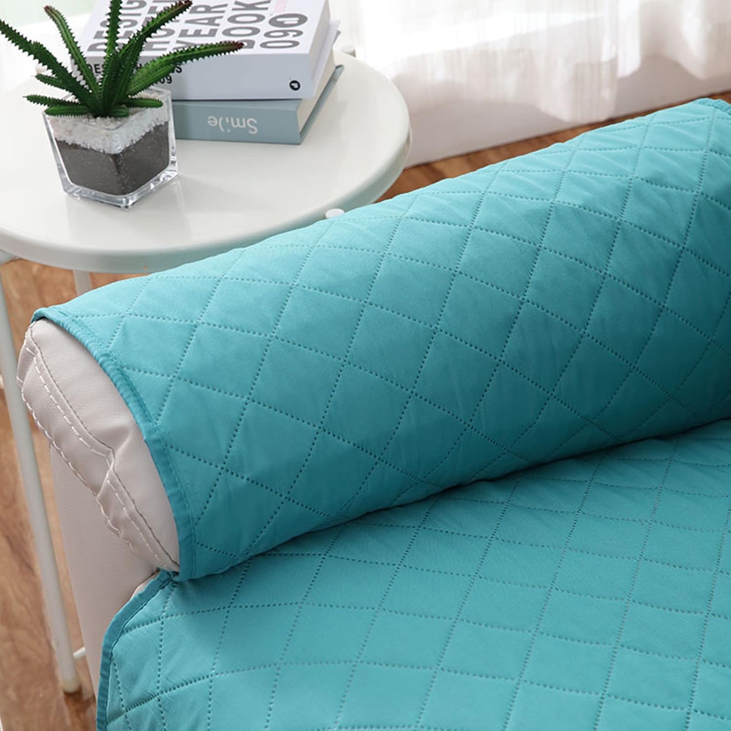 IMYOGI High Stretch Sofa Covers Recliner Chair Cover for Home Decor Fitted Small Recliner Recliner Sofa Cover Nonslip Washable Armchair Slipcover with Elastic Adjustable Strap -Navy Blue-