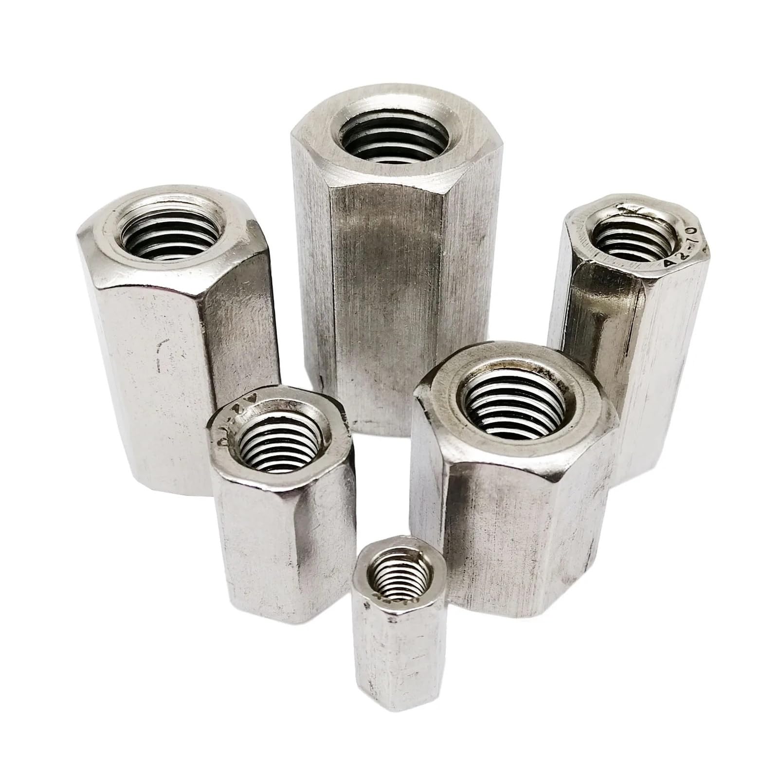 M3 M4 M5 M6 M8 M10 M12 304 In Acciaio Inox Esagonale Esagonale Estendere Connettore Manicotto Giunto Tubolare di Accoppiamento Dado(10pcs M4,15mm)