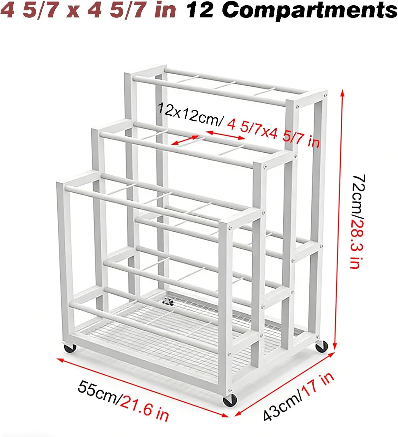 Space-Saving Commercial Roll File Organizer for Vinyl Rolls, Craft Plans & Wrapping Paper - Easy Access Storage Solution for Home & Office Use image 2