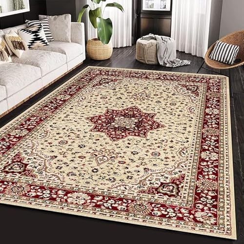 Cozy Haven Heritage Collection Rug – Large Washable Non-slip Carpet for Living Room, Bedroom, Lounge Dining, Kitchen Thick Soft Indoor Floor Rugs (Beige, 160x230 cm)