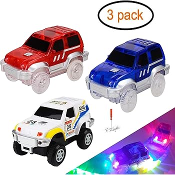 light up toy car race track