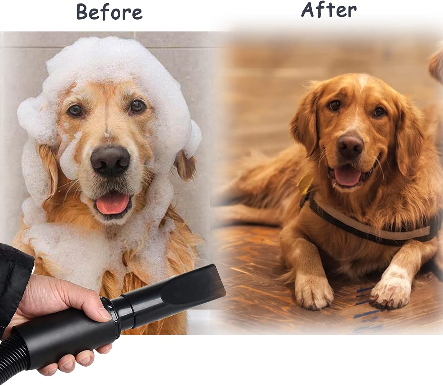 Dog Hair Dryer, High Velocity Pet Hair Force Dryer, Dog Grooming Dryer with Heater Dog Blow Dryer for Small Medium Large Dogs Cats Pets