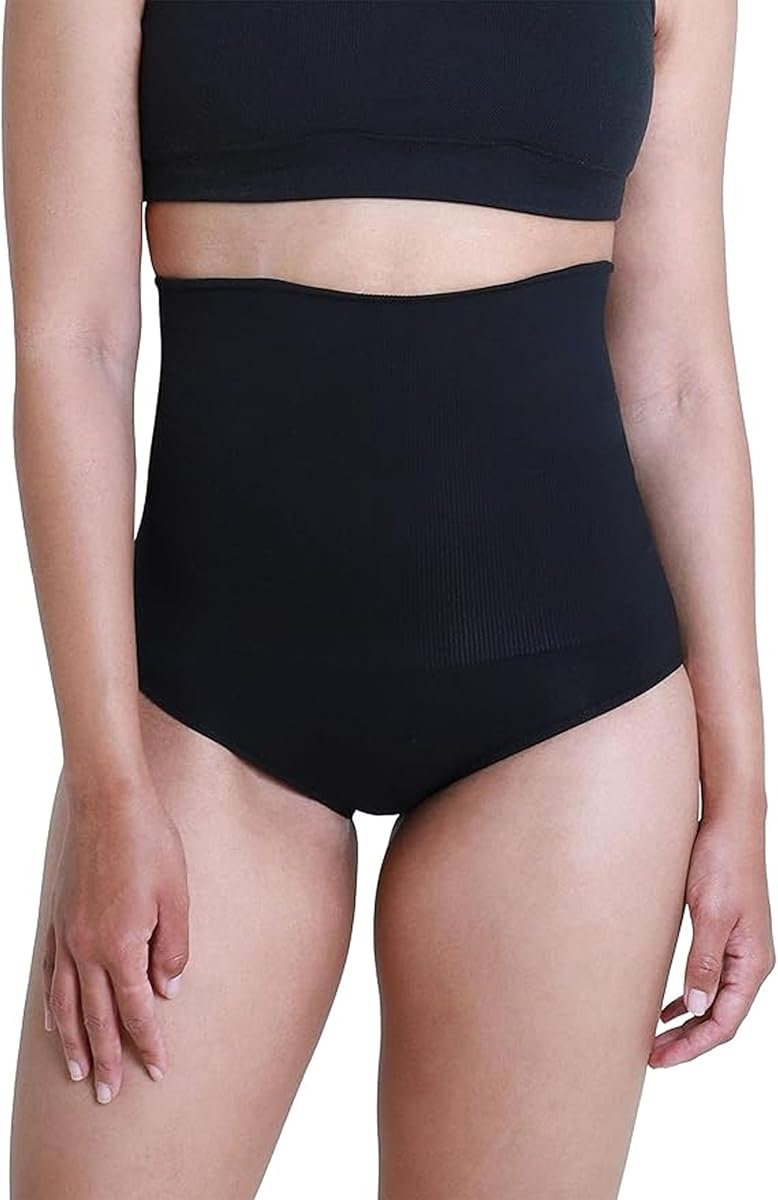 Ingrid & Isabel Basics - Ropa interior de compresión posparto para la recuperación | Ropa interior de compresión posparto sin costuras con soporte suave para el abdomen, comodidad elástica y modelado suave para la recuperación diaria.