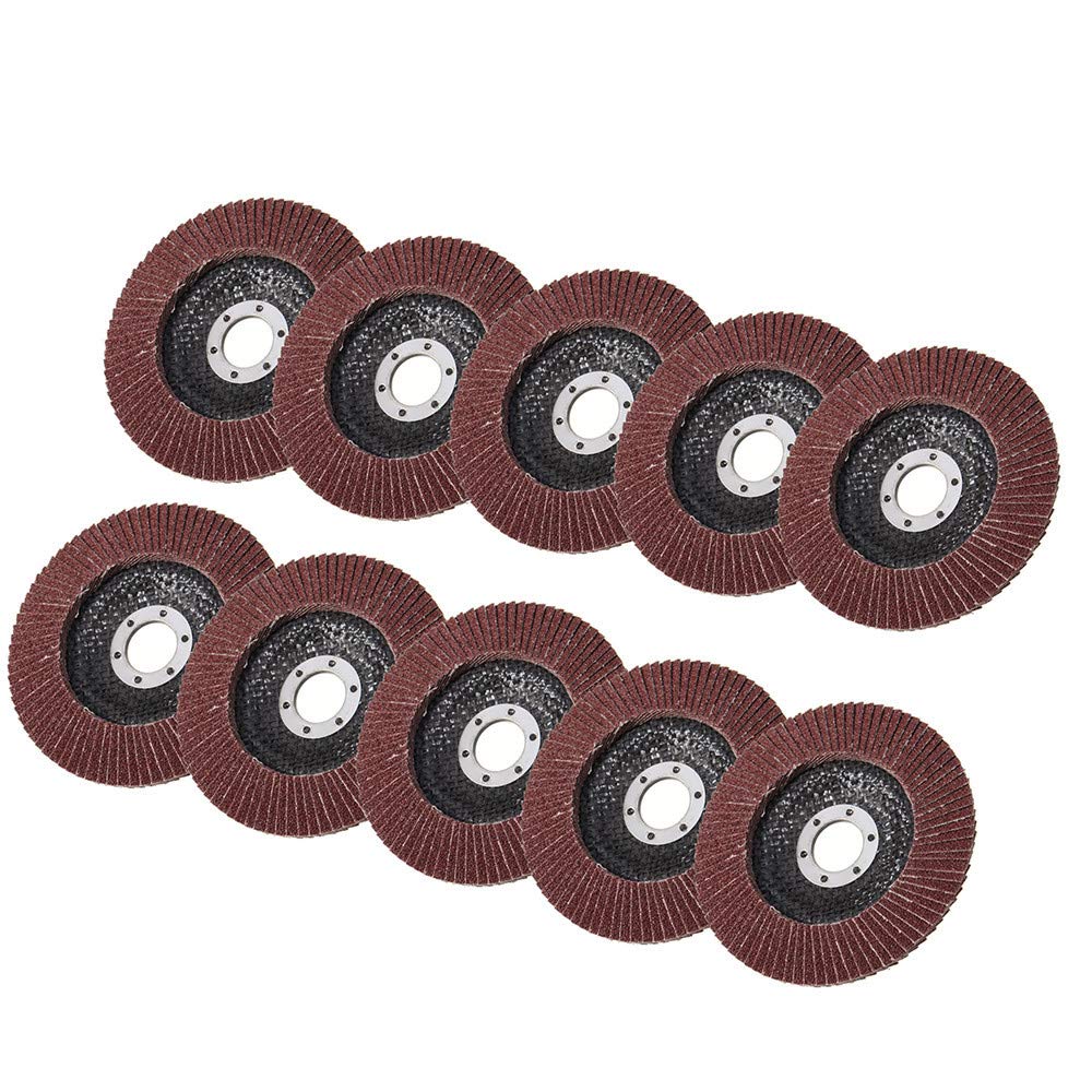KingLan 10 szt. 125 mm 40-120 Grit klapa szlifierska tarcza metal kąt szlifierski tarcza szlifierska -#120