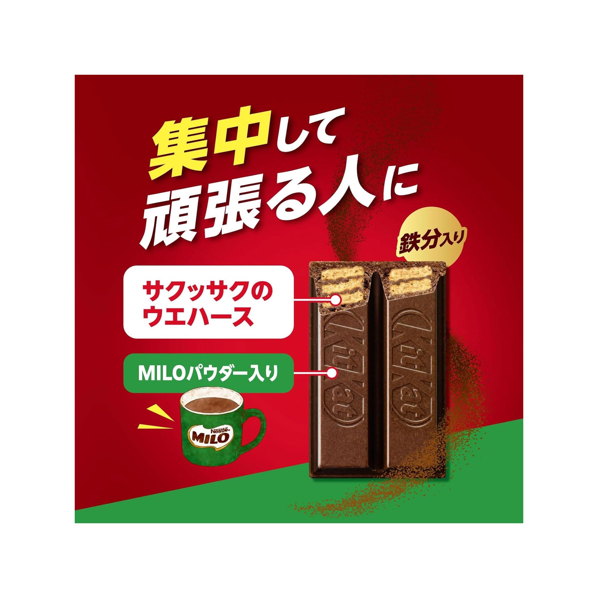 Amazon | ネスレ日本 キットカット 鉄分補給 with MILO 10枚×14袋
