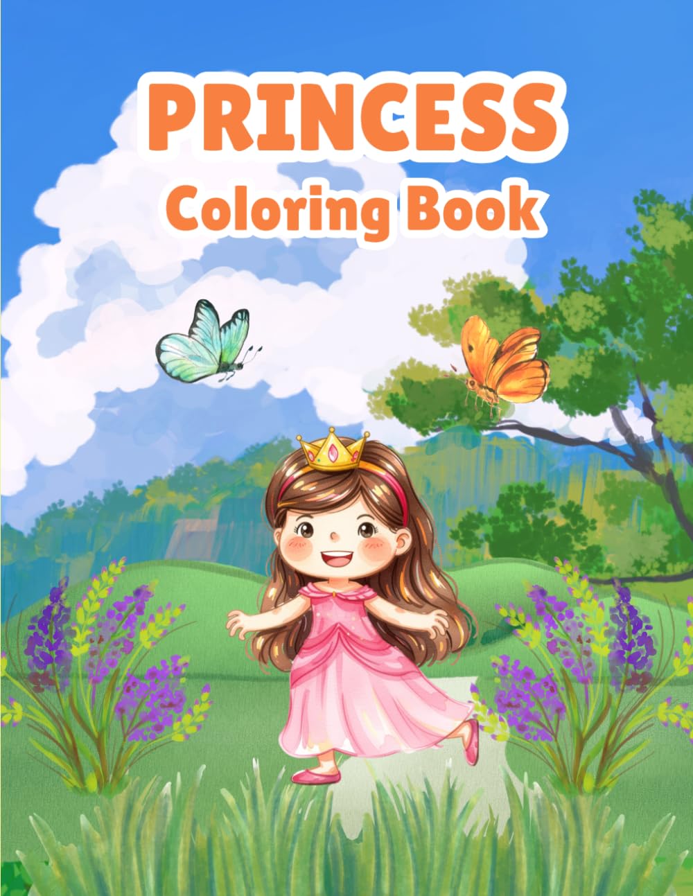 Princess Coloring Book for Kids: 35+ Magical Designs with Fairies, Mermaids, Unicorns, and More