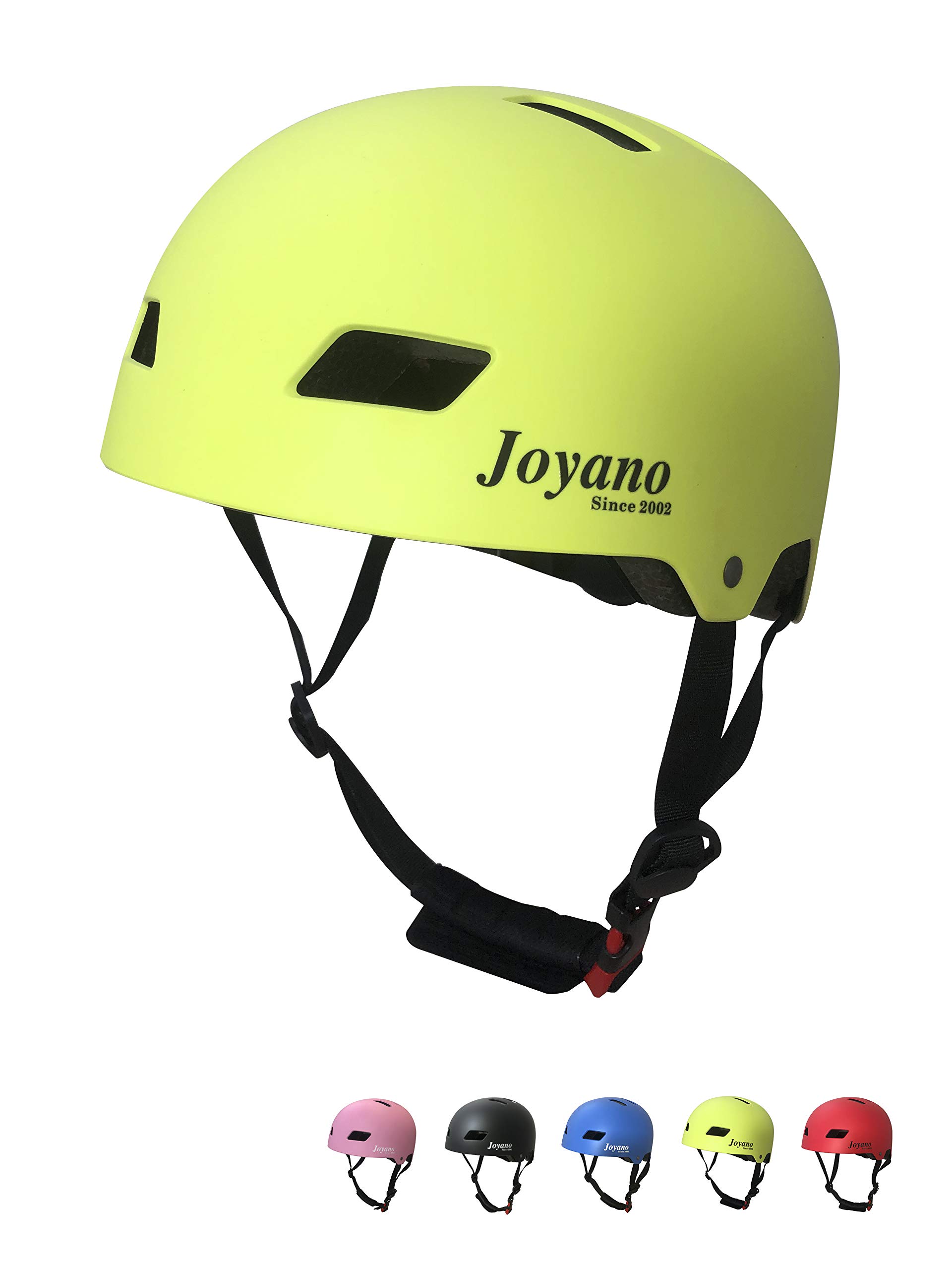 Joyano Kids/Youth Bike Helmet Toddler Helmet 3-8Yrs /8+Yrs Sport Protective Adjustable Child Cycling Helmet with Knee Pads Elbow Pads Wrist Guards Youth Skateboard Helmet CPSC Certified (Green, M)