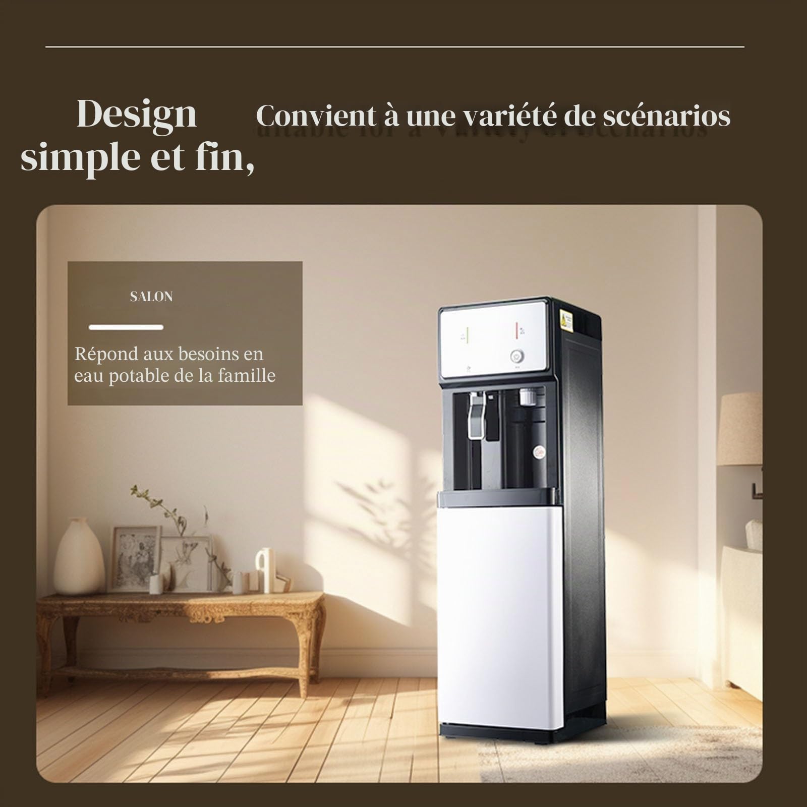 Refroidisseurs Et Fontaines À Eau, Refroidisseur d'eau Autoportant, Idéale pour Bureau, Maison, École Et Entreprise(Pipeline-Connected)