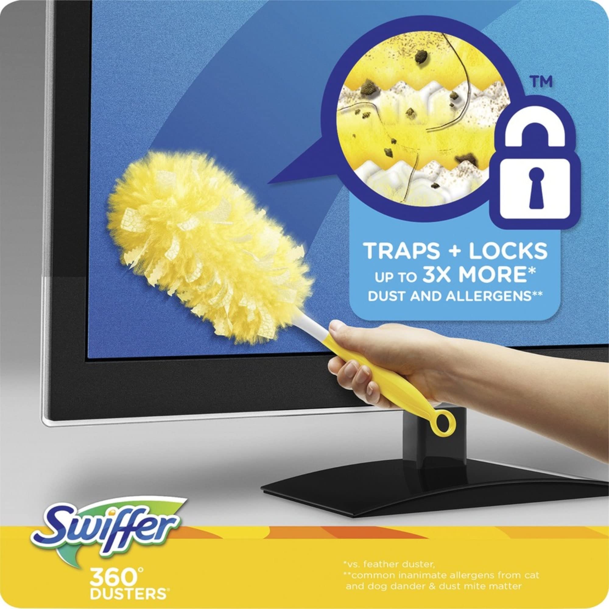 Amazon.com: Swiffer® 360° Duster Refills, Yellow, 6 Refills Per