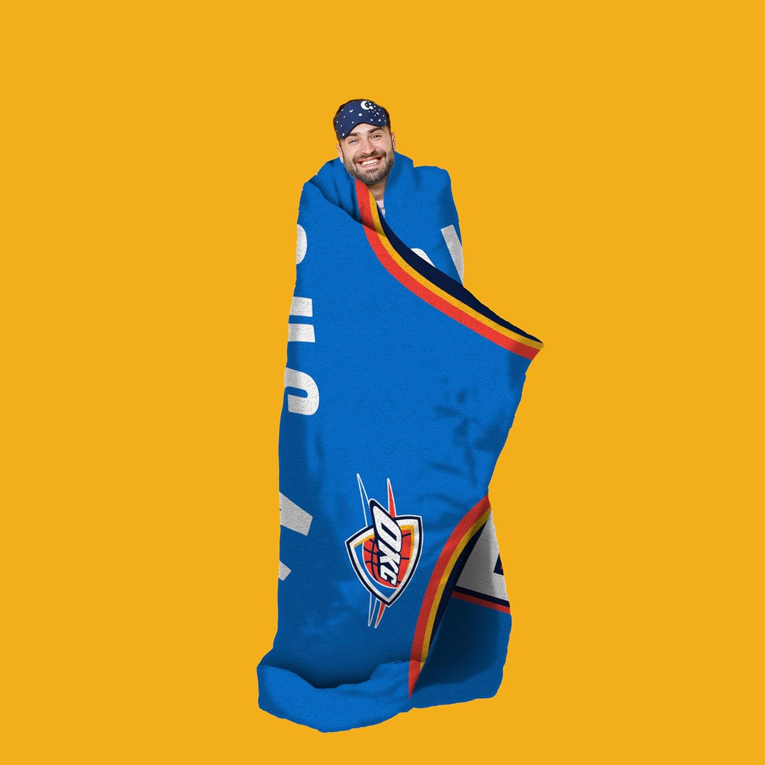 Sleep Squad Oklahoma City Thunder Shai Gilgeous-Alexander 60 x 80 Raschel Plush Blanket an NBA Throw - Image 2