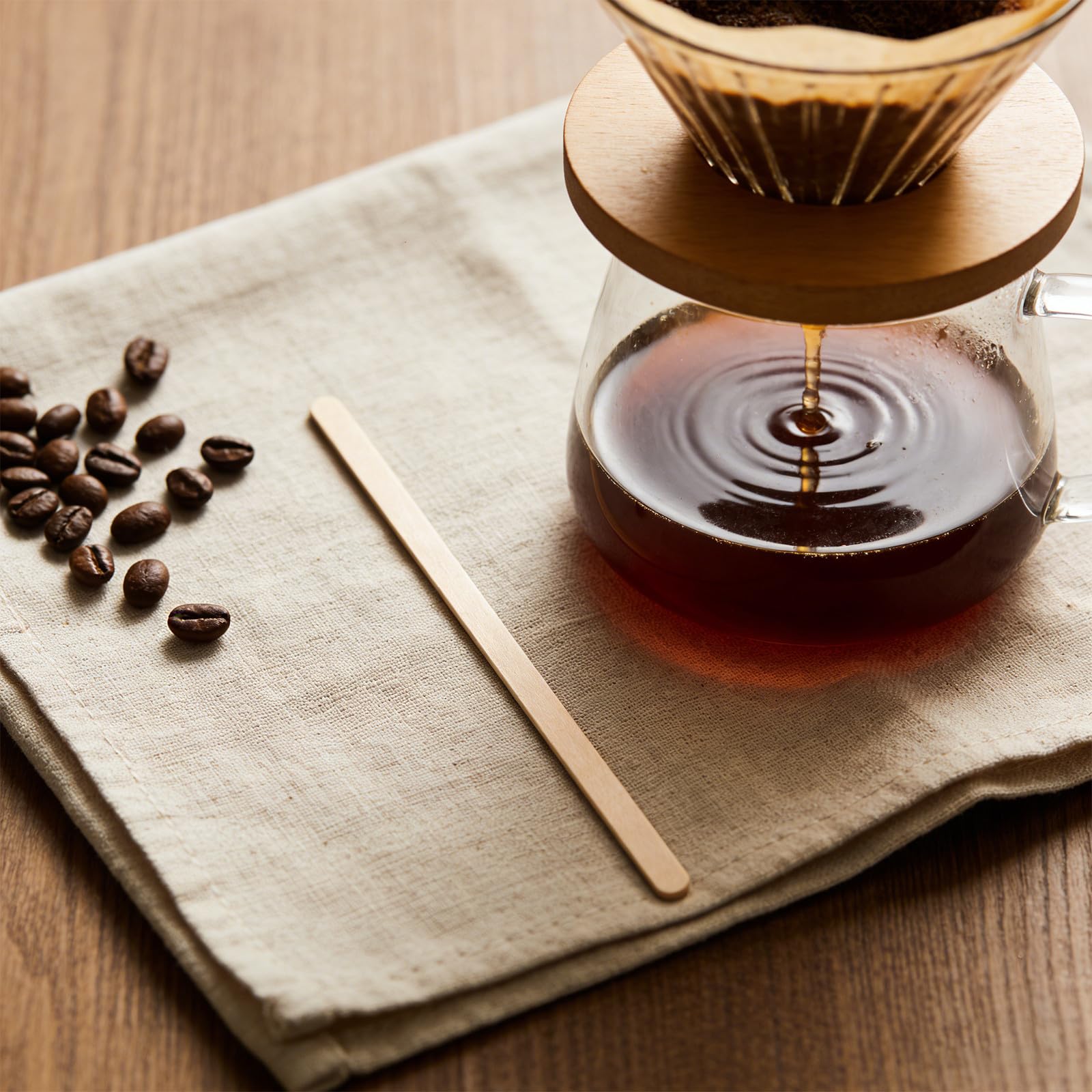 Palitos de Madera para Bebidas Calientes y Jugos, Superficie Lisa y Uso Versátil, Paquete de 1000 Piezas para Hoteles y Hogares