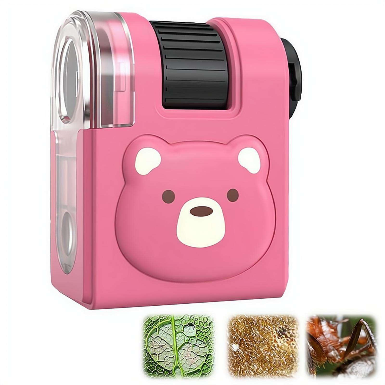 2026 New Pocket Microscope Toy, Strong ABS Construction Microscope, Science Exploration Tool MicroscopeLight High Magnification, Portable Science Kit for Educational Activity Strong Tiny