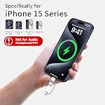 4 Emballer Lightning à USB C Adaptateur pour iPhone 15/16/17/17 Pro Max/Plus, Samsung S25,Charge d'appui & Transfert de données, Câble de connecteur de chargeur de type C, Allumage de la femelle USB C Adaptateur Homme, Pas pour l'audio