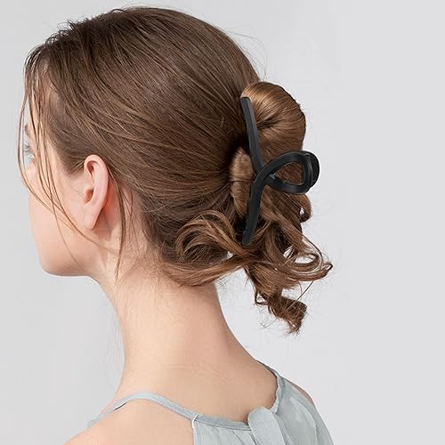 Miniatura 8 de Pinzas gruesas para el cabello para mujer, pinzas de mariposa grandes para cabello largo y rizado, abrazaderas mate duraderas de sujeción fuerte