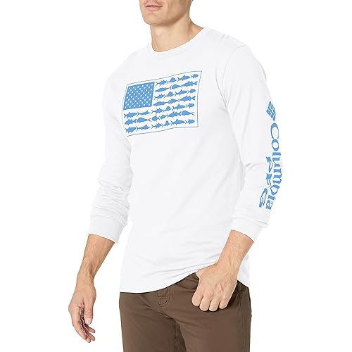 Columbia Men's Americana Saltwater Fish Flag Long Sleeve