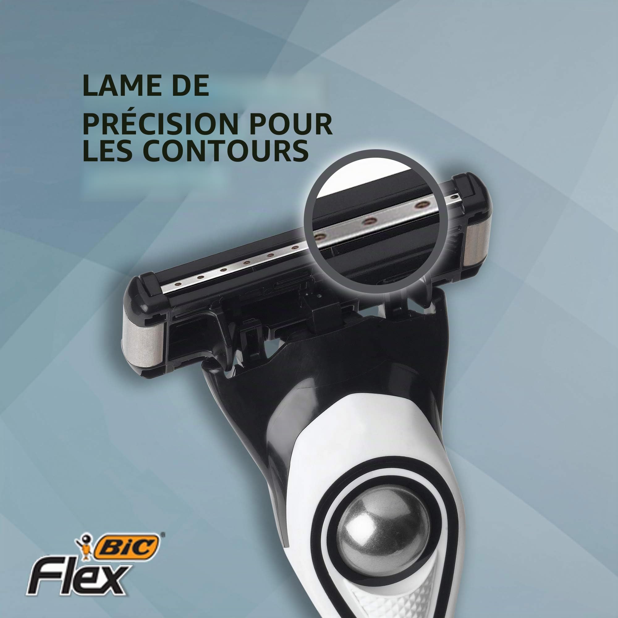 Cartouches de 5 lames de rasoir hybrides + un manche - Rasoir pour homme