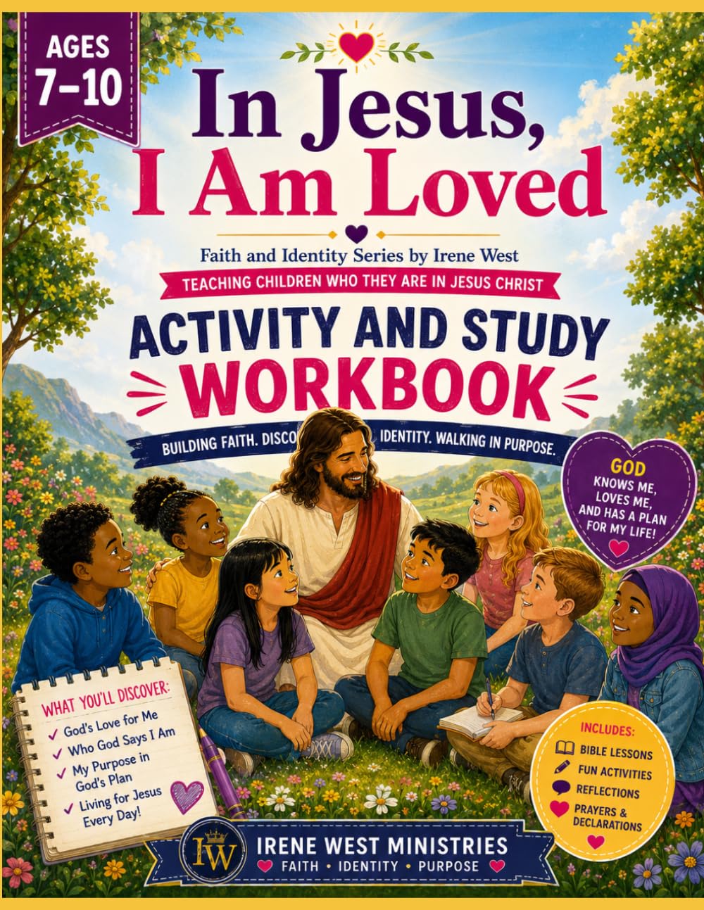 IN JESUS, I AM LOVED ACTIVITY AND STUDY WORKBOOK: 7-10 YEARS