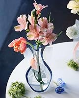 Vista 3 de BLOFLO - Florero plegable, florero plegable, florero expandible, jarrones de flores de plástico, jarrones extraíbles para centros de mesa