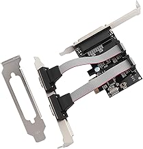 plplaaoo PCI-E To 2 Port Serial Expansion Card, LPT Port Adapter Card,1 Parallel Port Card Desktop PCI Expansion Card,for DOS, 7 / Vista/XP