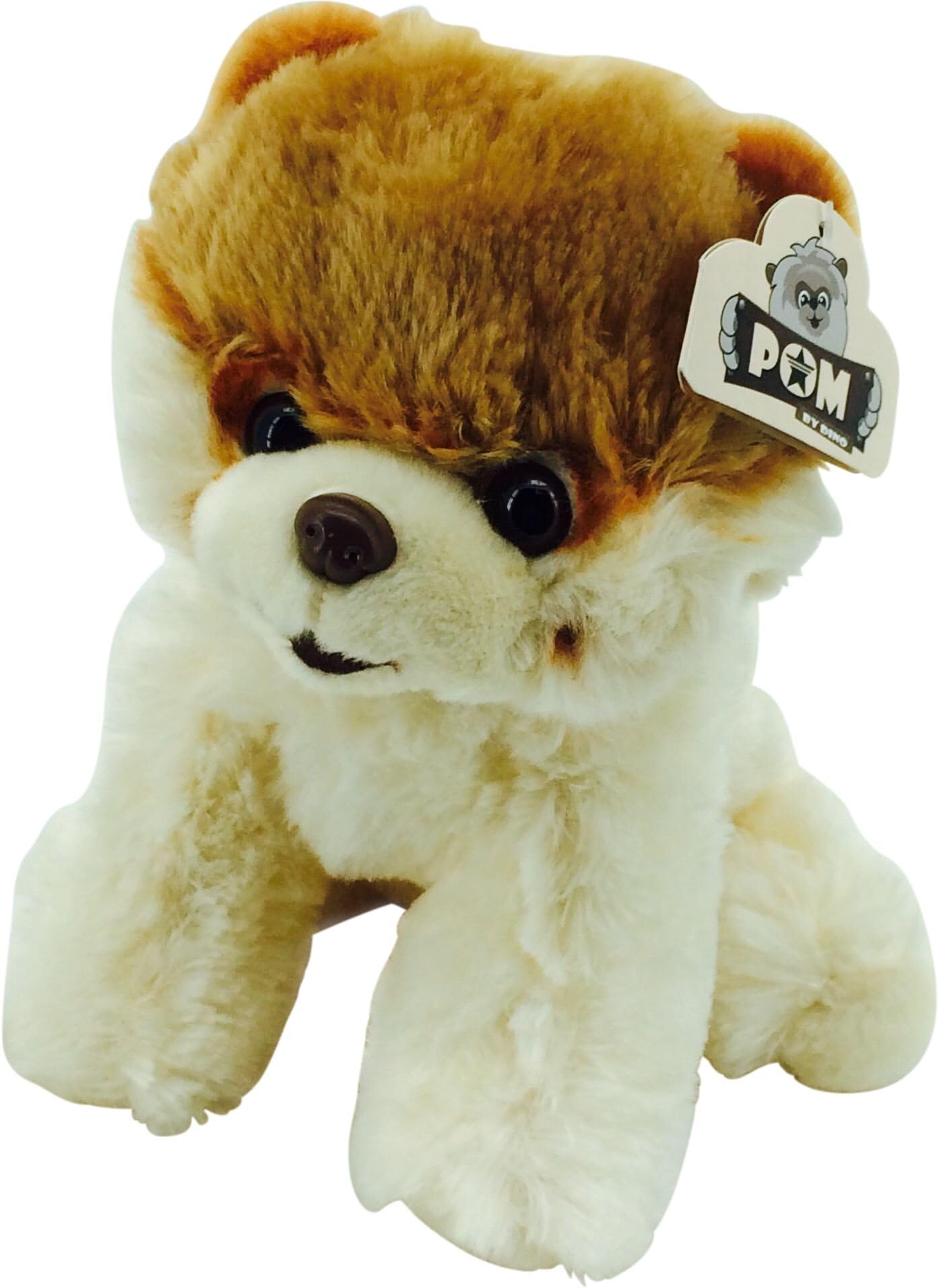Pomeranian Plush Dog Name POM Cuddly Toy Super Cute Soft Size 27 cm