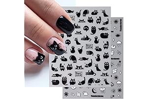 Mesmerizing Black Cat Nail Art Stickers: Unleash the Magic of Feline Charm