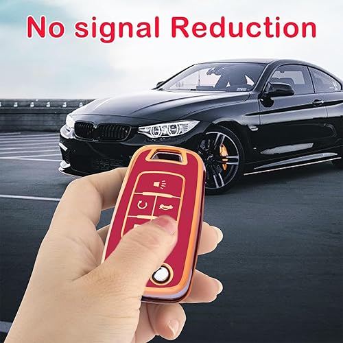 Miniatura 6 de Funda para llavero Chevy con llavero, funda de TPU suave para llave de protección completa para Camaro Cruze Equinox Malibu Impala Spark Sonic GMC