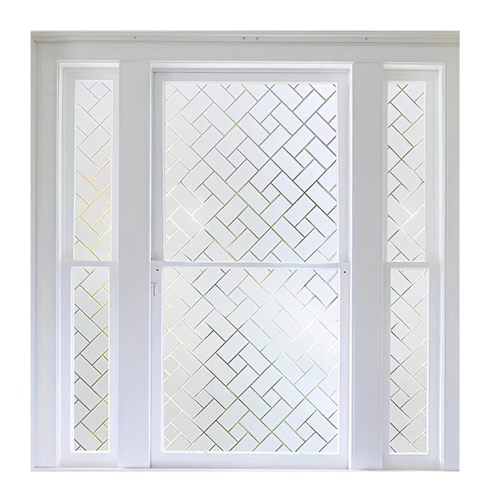 Window Privacy Film Non-Adhesive Frosted Glass Sun Blocking For Home Office for Glass Windows(30x500cm)