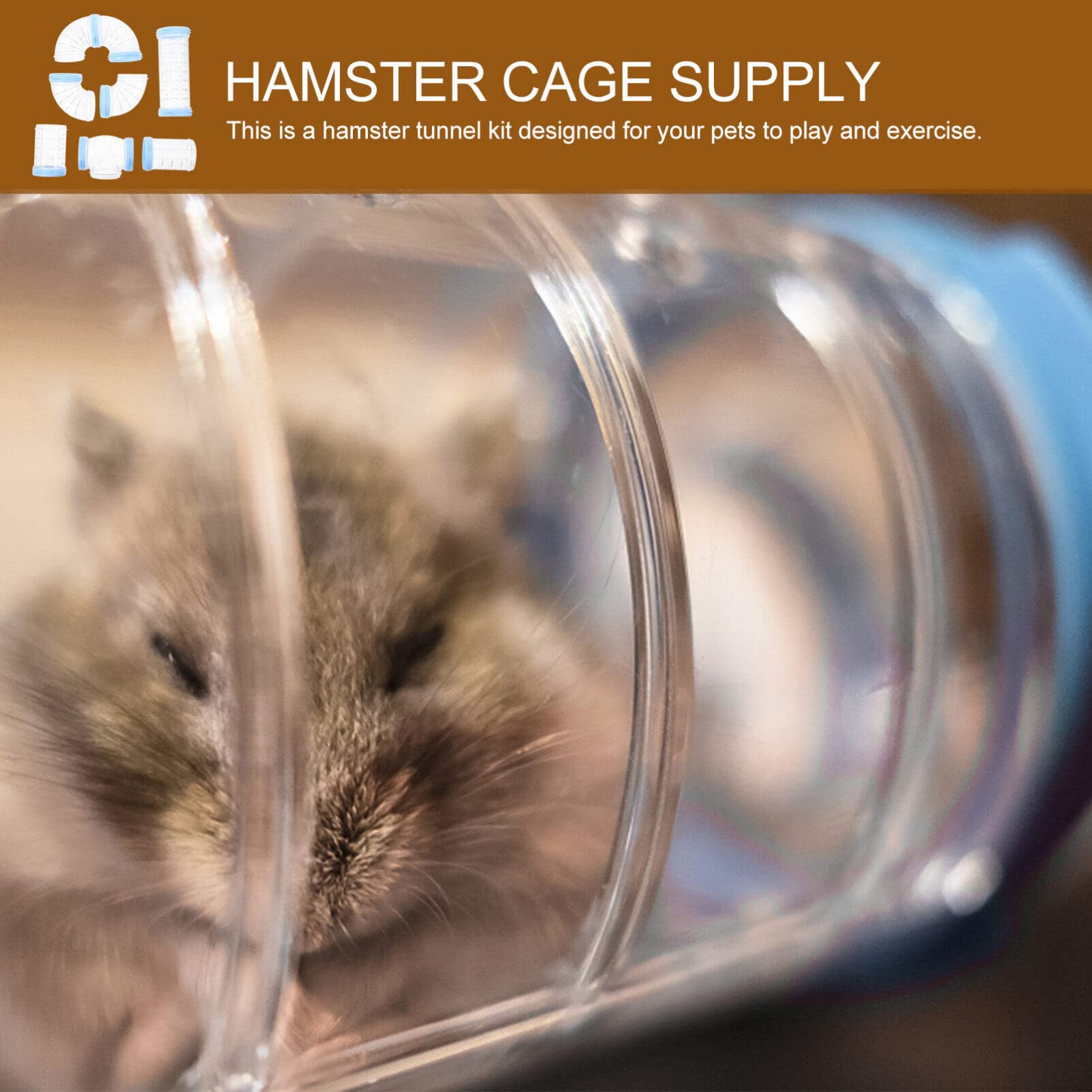 Hamster Tube Gebogene Rohre – Transparenter Verbindungstunnel Für Hamster, Maus Und Kleintiere